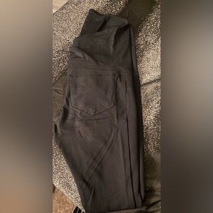 One pair of black maternity jeggings